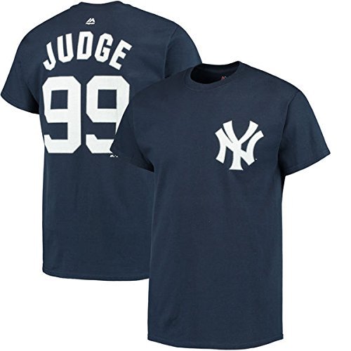 Aaron Judge New York Yankees #99 MLB Player Name & Number T-shirt (X-Large) - Fun New