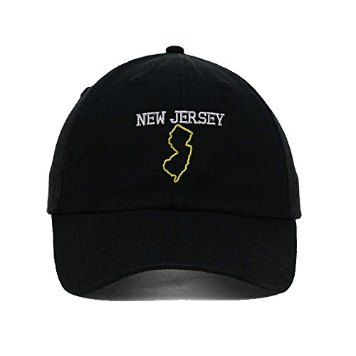  New  Jersey State  Map Embroidered SOFT Unstructured 