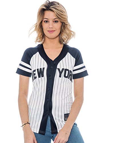 women's striped baseball shirt